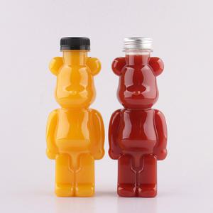 긴곰 380ml 100개 더치병 플라스틱병 곰돌이 곰페트 페트병 음료병 공병 밀크티병 주스병 플라스틱병