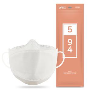 위케어 황사 미세먼지마스크 KF94 소형 화이트