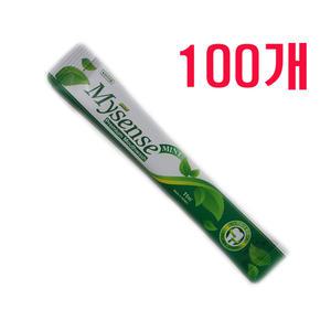 순수가글 마이센스 민트 스틱형 11ml x 100개 일회용 무색소 무알콜 어린이 임산부