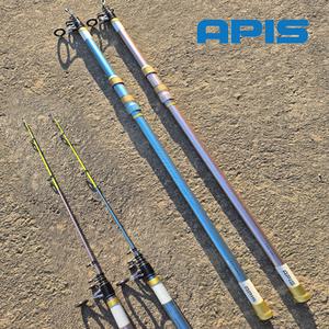 아피스 다이렉트 캐스터 블루핑크 민물 바다 다용도원투낚시대 서프원투대 3.60m부터 5.30m까지