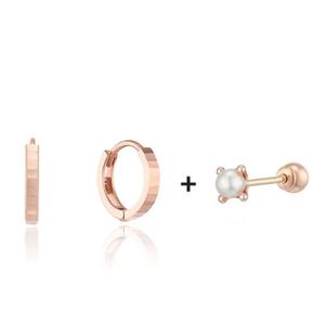 [로이드](센텀시티점) 이직 플랫 원티치 귀걸이 진주 피어싱 세트 LOTL4075T