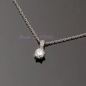 14k18k 여자 웨딩 목걸이 프로포즈 백금 약혼 결혼 여성 금목걸이 펜던트 다이아 5부