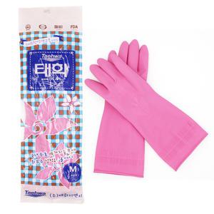 태화 고무장갑 올에이 중(M) 10개 핑크 아이보리