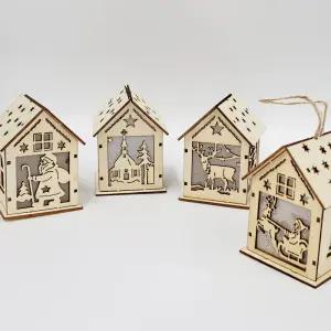 4종 크리스마스 무드등 만들기 성탄절 겨울 미술 활동 인테리어 장식 조명 나무 어린이집