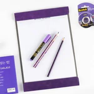 [리패드] 스퀘어 라운드 A4 이면지 가죽 클립보드 메모패드 문서 화일 파일 서류 받침