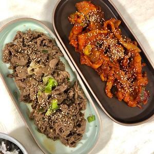 대용량 업소용 돼지불고기 제육볶음 5kg 식당용 불백 주물럭 두루치기 고추장 간장