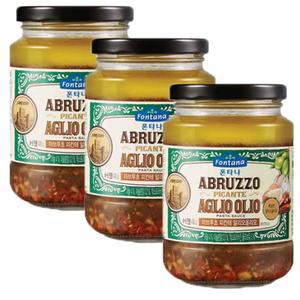 폰타나 아브루초 피칸테 알리오올리오 파스타소스, 430g, 3개
