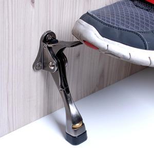 현관문 방문 페달식 자석 자동 도어스토퍼 말굽 고정