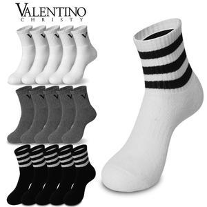 VC 면100 통파일 중목 남성 스포츠양말 5켤레 두꺼운 무지 등산 운동 양말