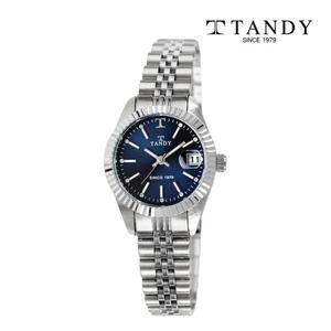 [기타][TANDY] 탠디 럭셔리 메탈 손목시계(오스트리아 스톤 식입)T-3921 여자 다크블루