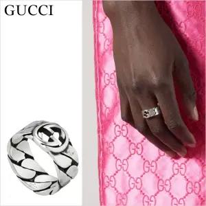 구찌쥬얼리 YBC661515001 GUCCI 인터락킹 G 실버반지 8mm