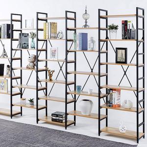 선반 책장 확장형 연결형 서재 거실 인테리어 철재 원목 책장 6단 5단 책꽂이 무한대연결