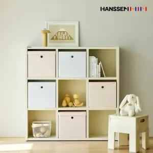 한샘 샘 폴리 수납바스켓 2개세트 중/대/와이드 샘책장호환 수납박스 정리