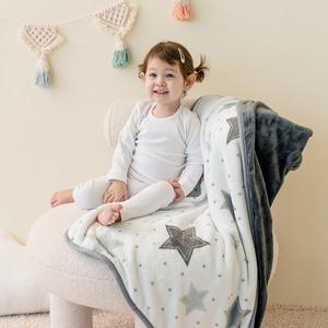 [라이크홈][오코텍스 인증] 프리미엄 리버시블 고밀도 극세사 담요 트윙클 소형