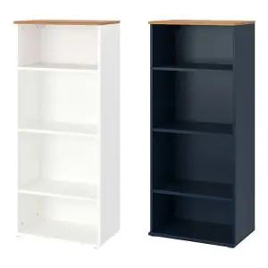 SKRUVBY 스크루브뷔 책장 60x140cm/수납장/진열장/장식장/거실장/4단선반/인테리