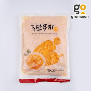 슬라이스단무지 1kg 슬라이스 단무지