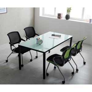 회의실 미팅 4인테이블 사무용의자 4ea 세트 서재