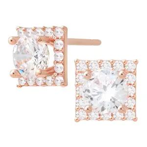 14K 골드필드 핀 이어링 쿼드 스퀘어 큐빅 사각 일자침 귀걸이