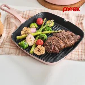 파이렉스 cast iron 사각 주물 무쇠 팬 후라이팬 프라이팬 24cm