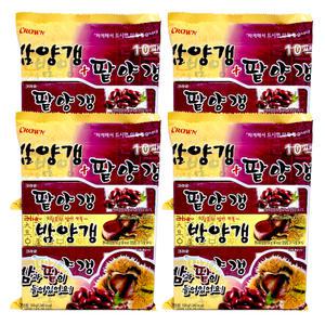 크라운 밤양갱+팥양갱 500g X 4개 양갱이 탕비실간식