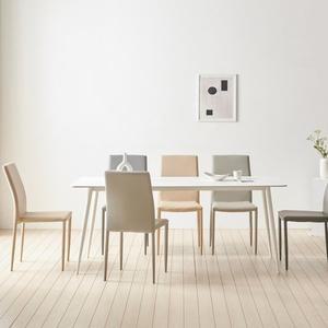 [지앤퍼니]밀크 포세린 6인 화이트식탁 1800