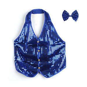 반짝이조끼 대(L) 스팽글 성인 파티 무대 트로트  조끼 의상