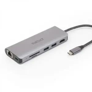 NEXT-326TCH-DX Type-C to HDMI USB3.0 카드리더기 PD3.0 GigaLAN DEX지원 멀티허브 빈컴