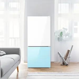 캐리어 모드비 117L 화이트+민트 파스텔 2도어 콤비냉장고 MRDC117MSM1