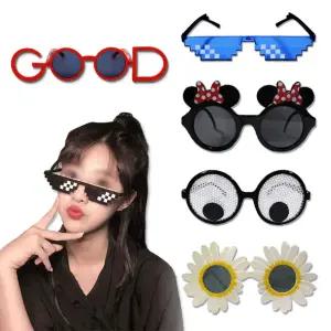할로윈 선글라스 인생네컷 사진관 생일 파티 소품 하트 픽셀 인싸 안경 웃긴 관종템