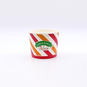 일회용 종이용기 350cc 스트라이프 국그릇 40개