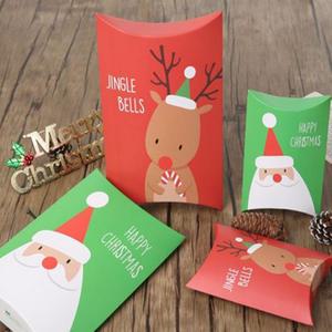 크리스마스  반달상자 10개 ( 랜덤발송 ) / 어린이집 유치원 학교 학원 교회 크리스마스 쿠키 사탕 선물포장 종이상자