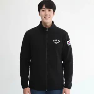 공군 ROKAF 군인 군대 전체자수 집업  기모 플리스 후리스