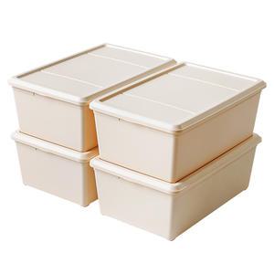 아이리스 리빙박스 4개 수납정리함 플라스틱박스 소품정리함 NSTB-11