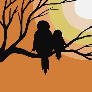 피포페인팅 HP10117 까치 가족 그림그리기세트 미니 20x20