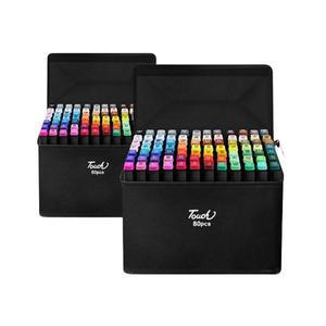 [기타]미술 디자인 드로잉 마카펜 세트 60색 80색 인물 풍경화 애니메이션 트윈 마커 싸인펜