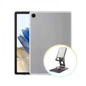 갤럭시탭A9 플러스 반투명 젤리 케이스+360도 거치대