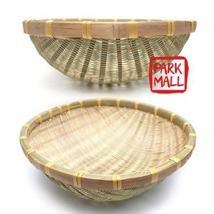 겉대 대나무 소쿠리 원형 27 (대나무바구니 채반 광주리 부침개 전바구니)