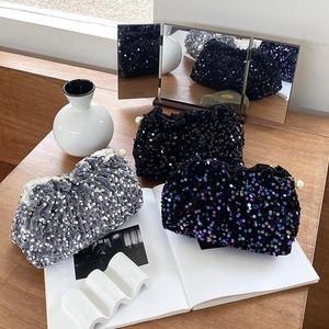 트윙클 진주 파우치 스팽글 화장품 코스메틱백 여행 가방 이너백 소품 미니