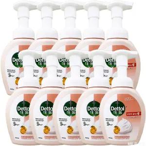 데톨 오렌지 포밍 항균 핸드워시 250ml 10개