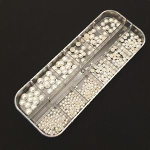 꾸미기 네일아트 파츠 레진 큐빅 화이트펄