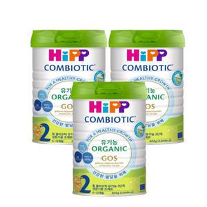 HiPP 콤비오틱 유기농 분유 2단계 800g 3개