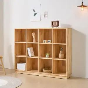 브리타 고무나무 3단 4칸 책장 착불