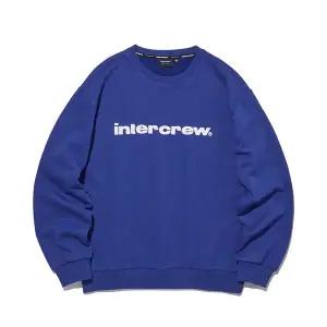 [인터크루] 아카이브 로고 맨투맨 R블루 ITY1TM31GRB