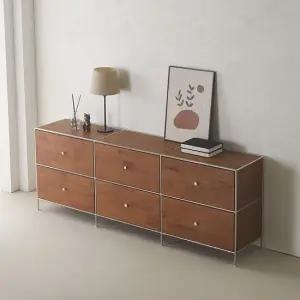 비쉬 원목 서랍 수납 높은 거실장 2000  착불