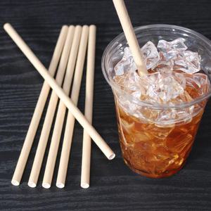 종이빨대 7.0mmX210mm 크라프트 벌크 5000개 스트로우 천연펄프빨대