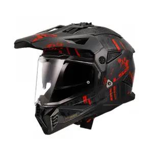 MX702 PIONEER II CRAZY GLOSS BLACK RED 헬멧