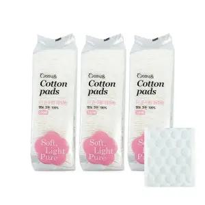 더순수한 화장솜 엠보코튼(100P)_비닐형-3개 화장솜 클렌징티슈 메이크업