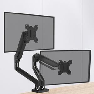 32인치 듀얼 모니터암 안쳐지는 더블모니터고정 거치대