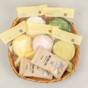 [마을기업싸리재]싸리재 오색 송편만들기 키트 580g 국산 참깨 송편반죽