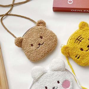 유아가방 아동 미니 동전 지갑 어린이 뽀글이 파우치 캐릭터 애니멀 크로스백